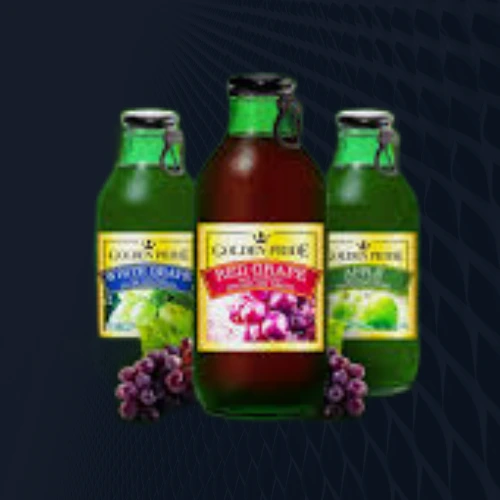 Golden Pride Premium Non-Alcoholic Sparkling Drink | Celebratory Sparkling Fruit Juice, Bubbly Celebration Drink | 250ml Elegant Glass Bottle
